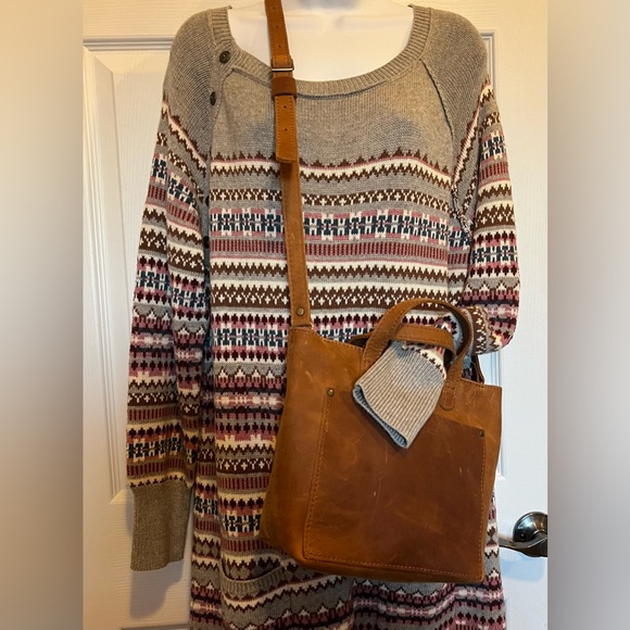 Portland Leather Mini Crossbody Tote - Picture 3 of 15